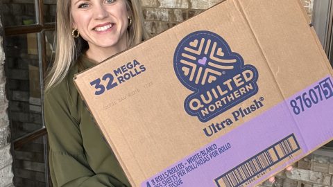Crystal with Quilted Northern Toilet Paper